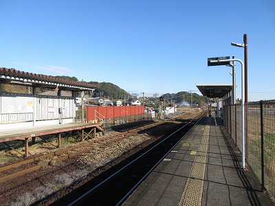 豊後国分駅構内