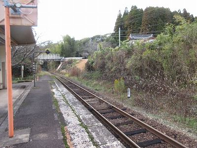 肥前久保駅構内