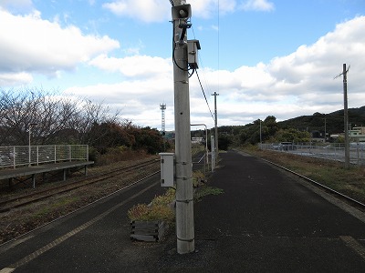 松浦駅構内