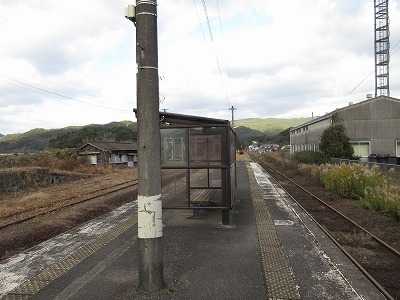 大川野駅構内
