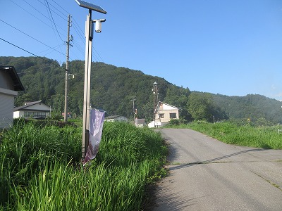 信濃白鳥駅の駅前